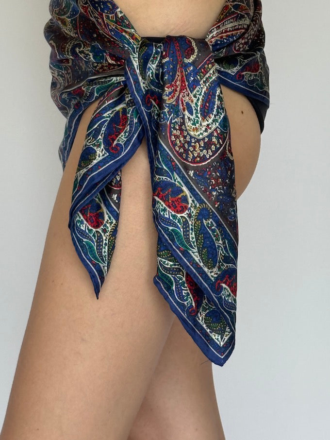 Vintage beach paisley sarong 6281