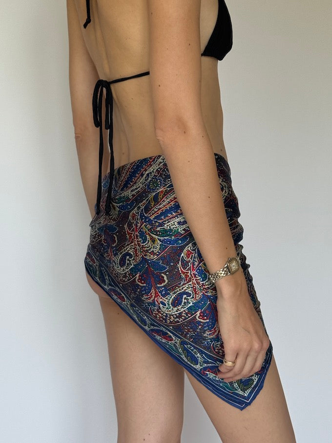 Vintage beach paisley sarong 6281