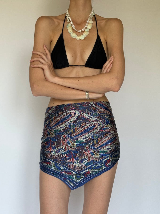 Vintage beach paisley sarong 6281