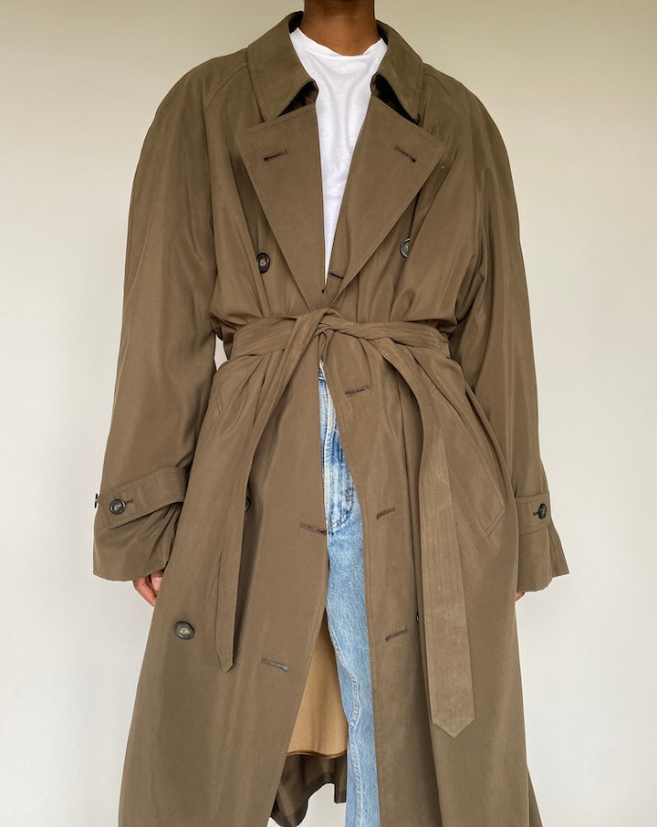 VINTAGE OVERSIZED TRENCH COAT 3825