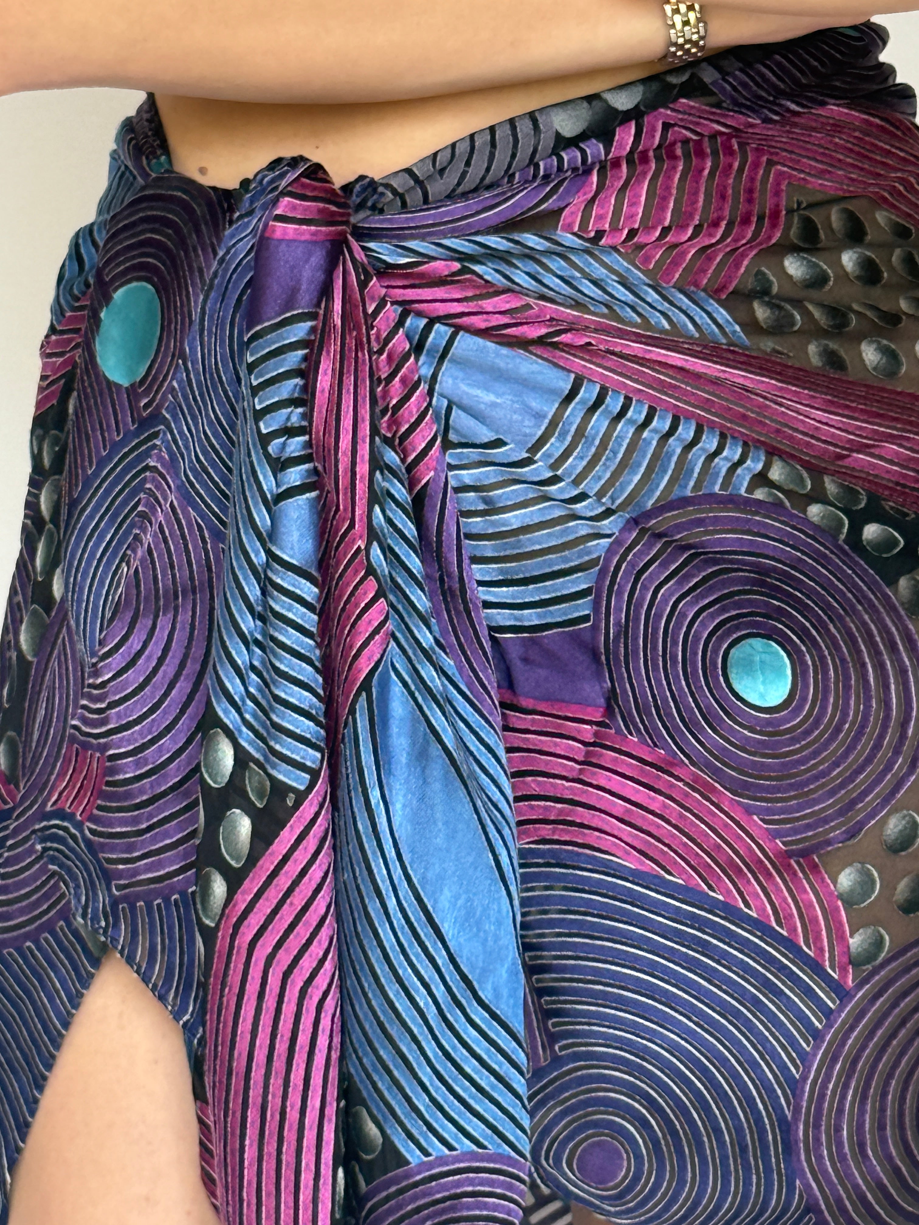 Vintage abstract Print Sarong 6283