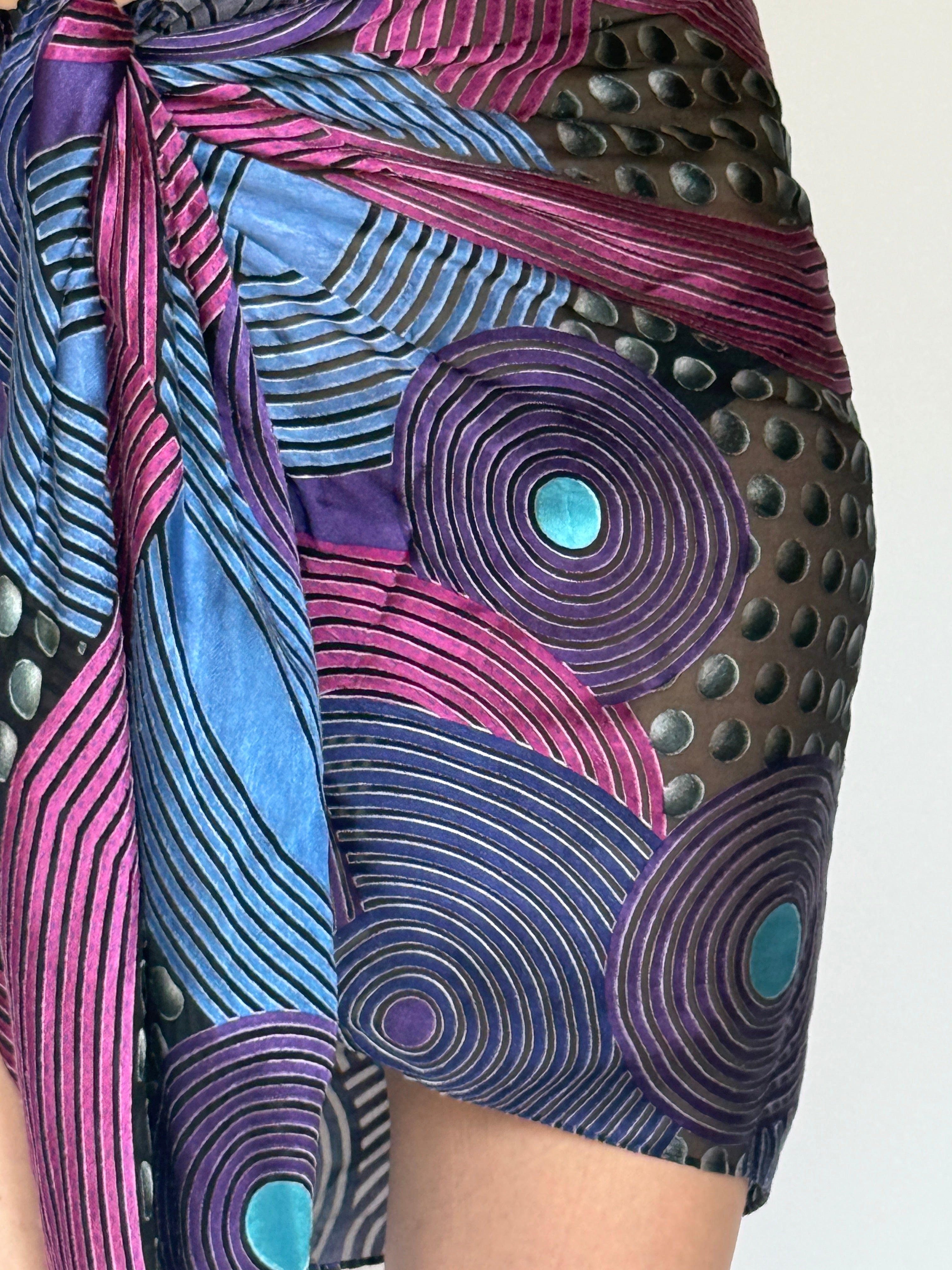 Vintage abstract Print Sarong 6283