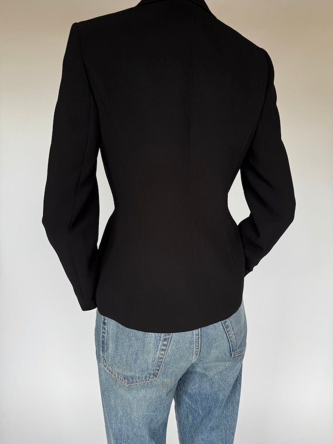 Vintage tailored blazer black 5991