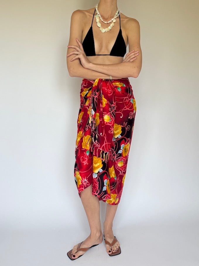 Vintage tropical beach sarong 6287
