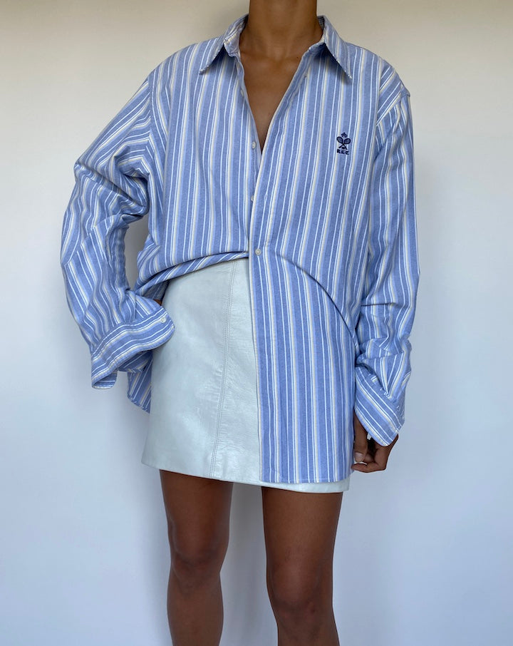 VINTAGE LIGHT BLUE STRIPED SHIRT 2905