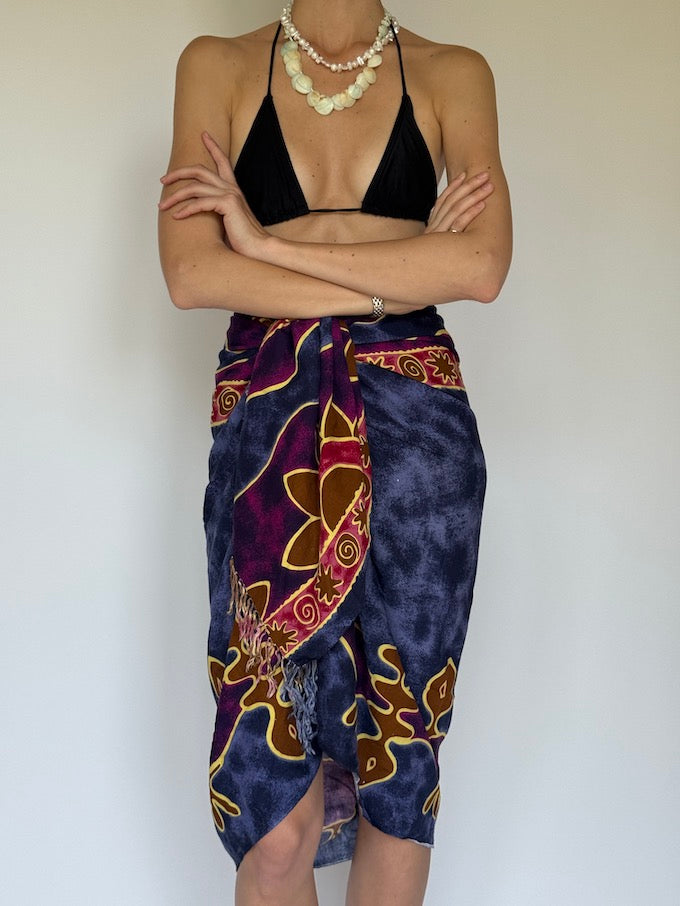 Vintage tropical beach sarong 6288