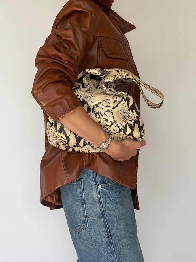 Vintage Leather Jacket Brown 6132