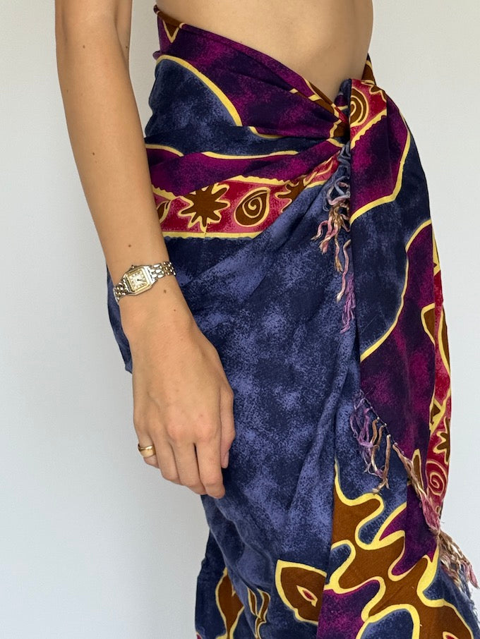 Vintage tropical beach sarong 6288