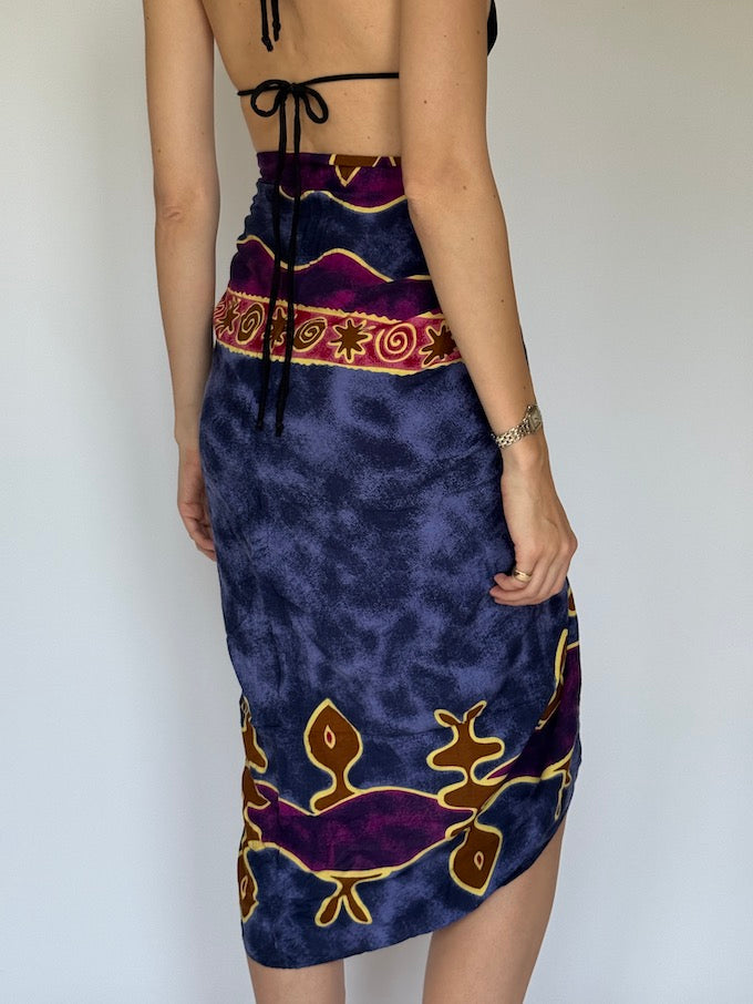 Vintage tropical beach sarong 6288