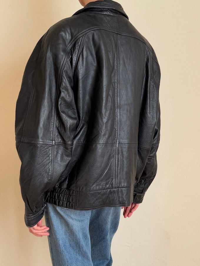 Leather jacket, vintage leather jacket, svc, shopvintagecollection