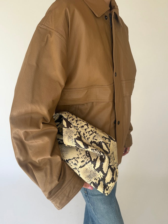 Vintage Leather Jacket Brown 6345