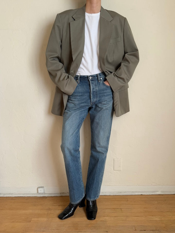 Vintage oversized blazer beige 5863
