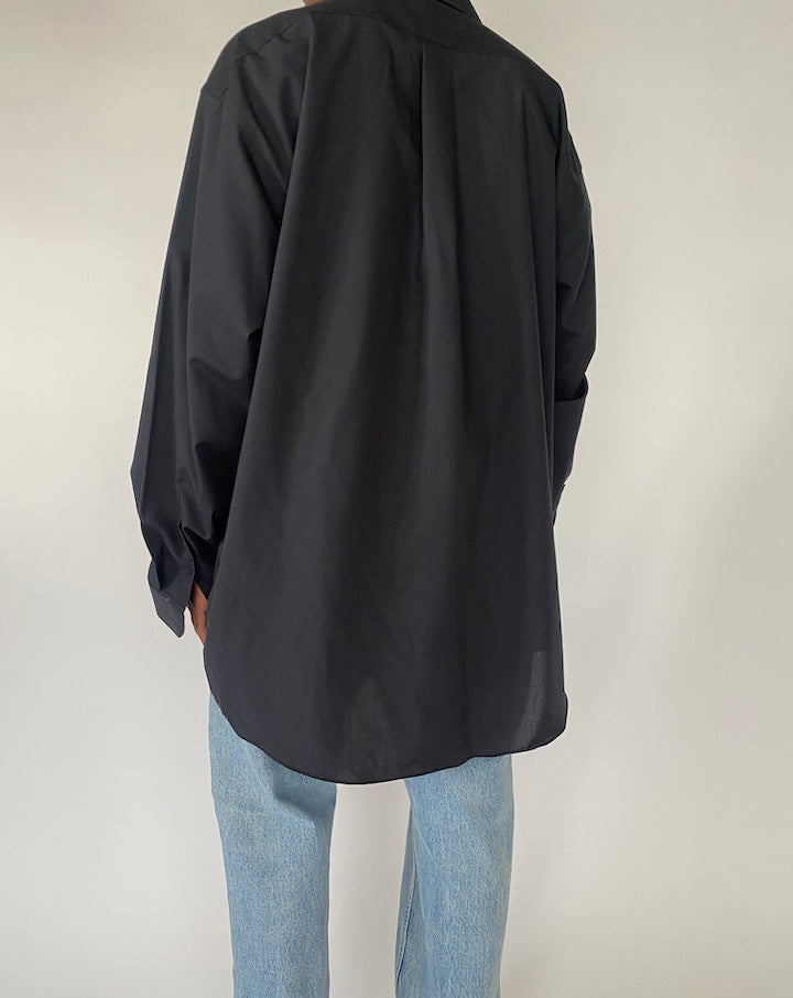 VINTAGE OVERSIZED BLACK SHIRT 4364