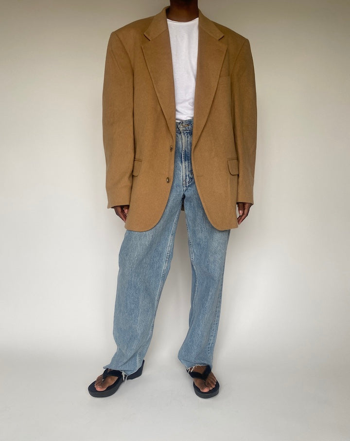 VINTAGE BEIGE OVERSIZED BLAZER 3851