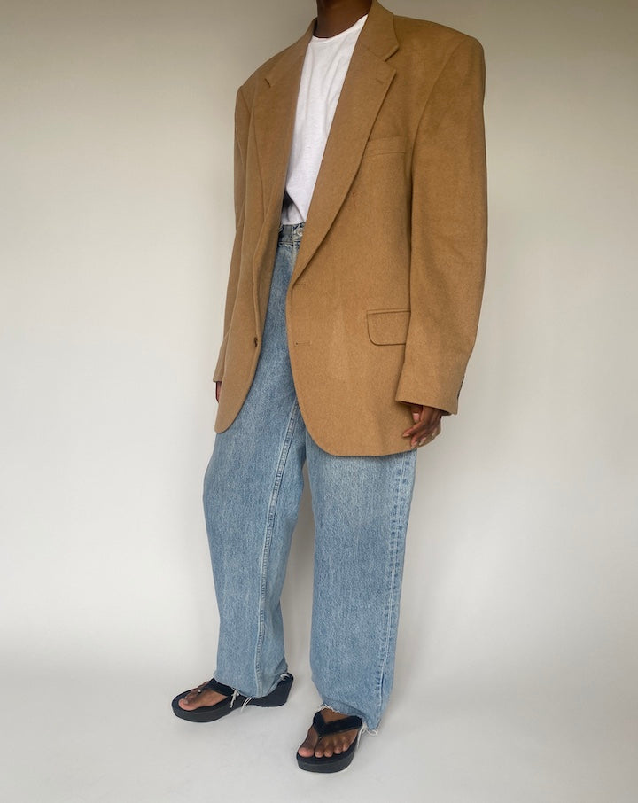 VINTAGE BEIGE OVERSIZED BLAZER 3851
