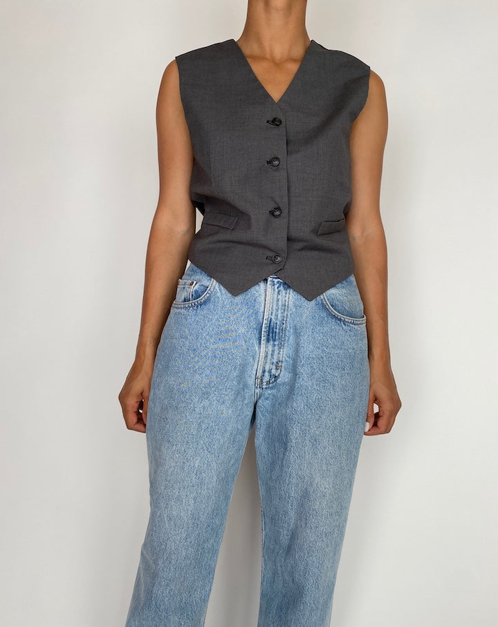 VINTAGE GRAY VEST 2925
