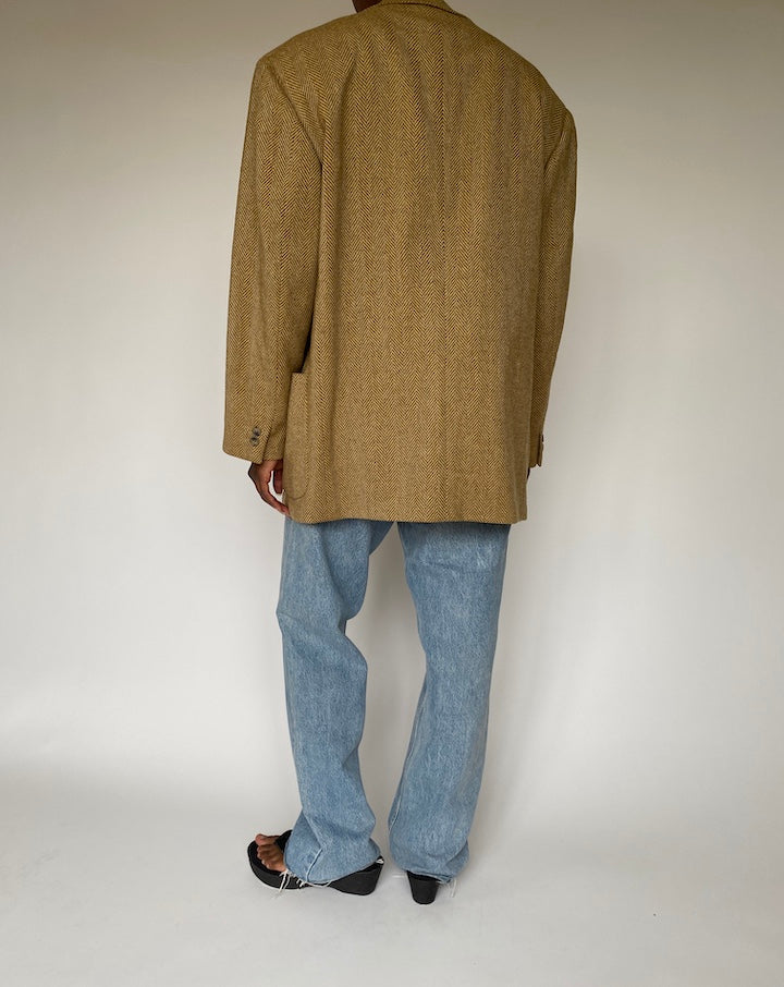 VINTAGE OVERSIZED BEIGE BLAZER 3856