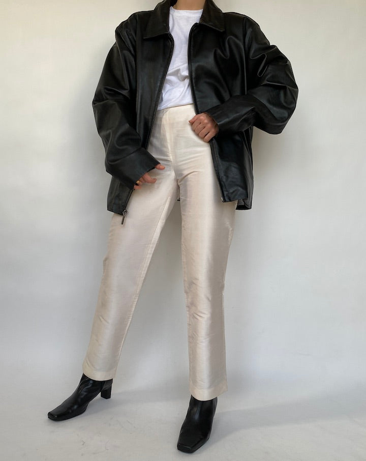 VINTAGE BLACK LEATHER JACKET 405