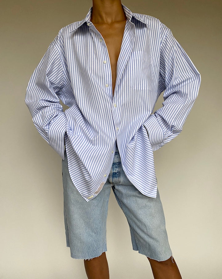 VINTAGE STRIPED COTTON SHIRT 1015