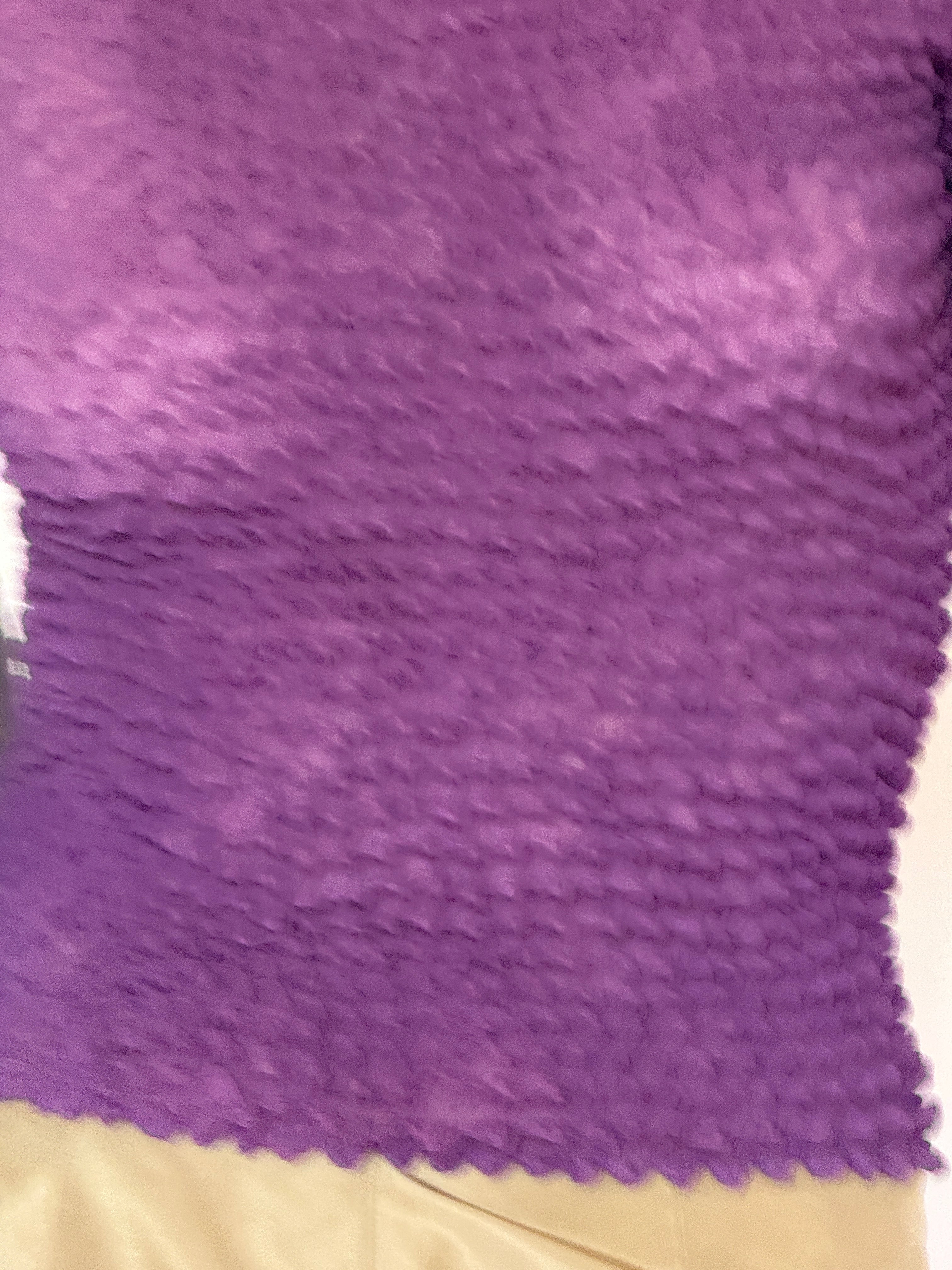Vintage purple top gathered texture detail