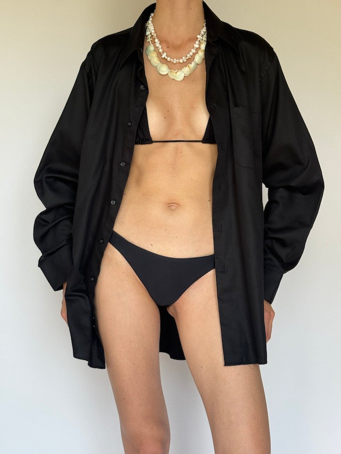 Vintage oversized black shirt 6301