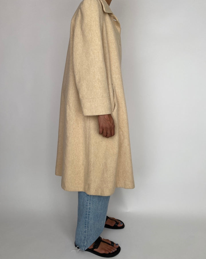 VINTAGE BEIGE LONG COAT 2937