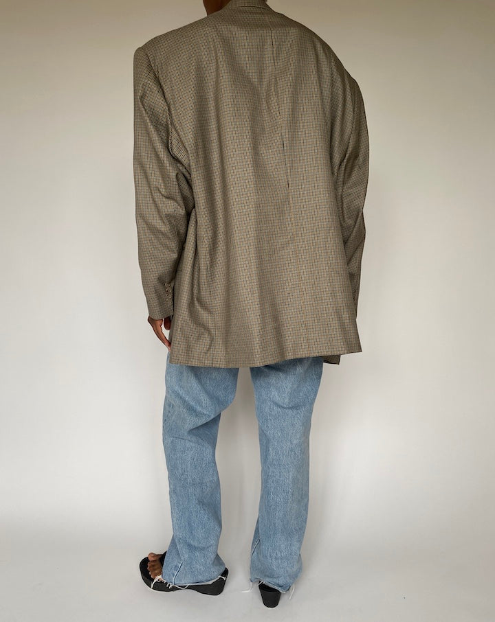 VINTAGE OVERSIZED BEIGE BLAZER 3866