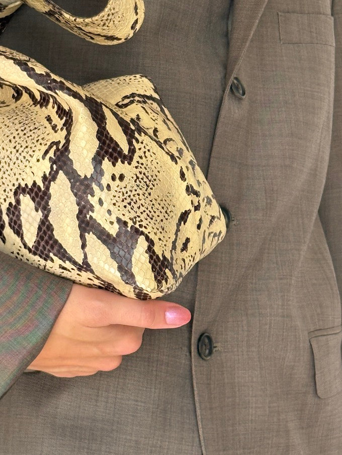 Vintage Oversized Wool Blazer In Cedar 5774
