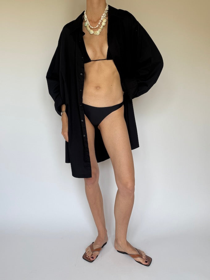 Vintage oversized shirt black 6306