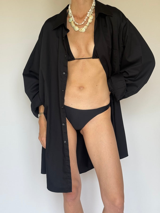Vintage oversized shirt black 6306