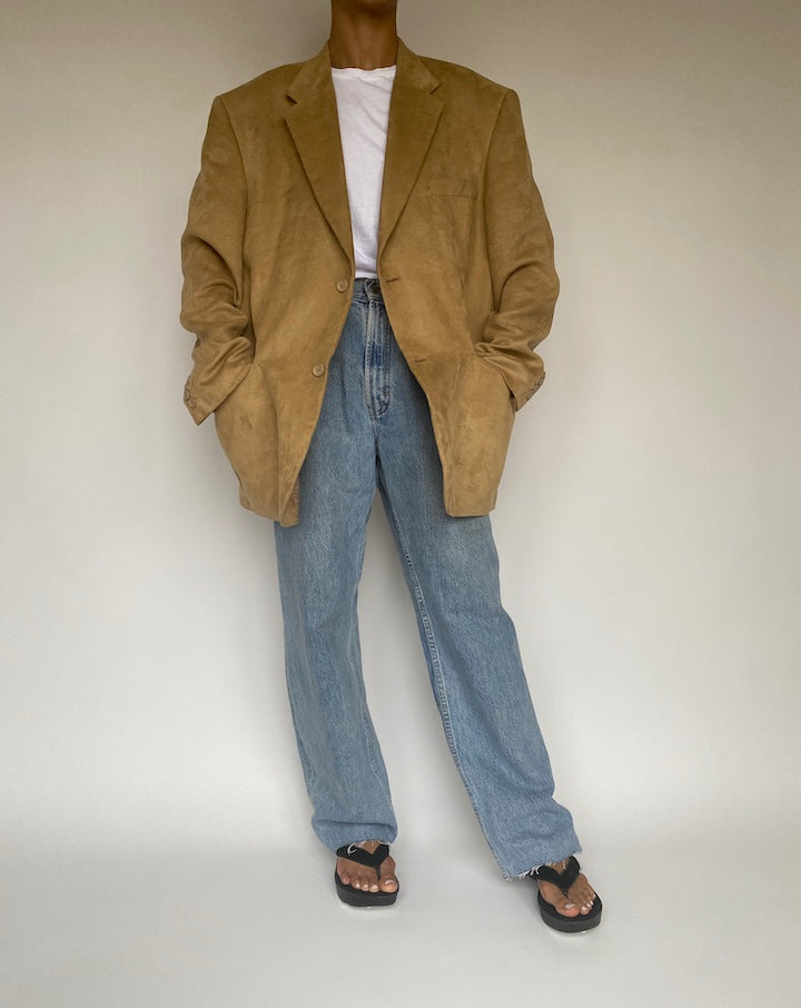 VINTAGE OVERSIZED BEIGE BLAZER 1027