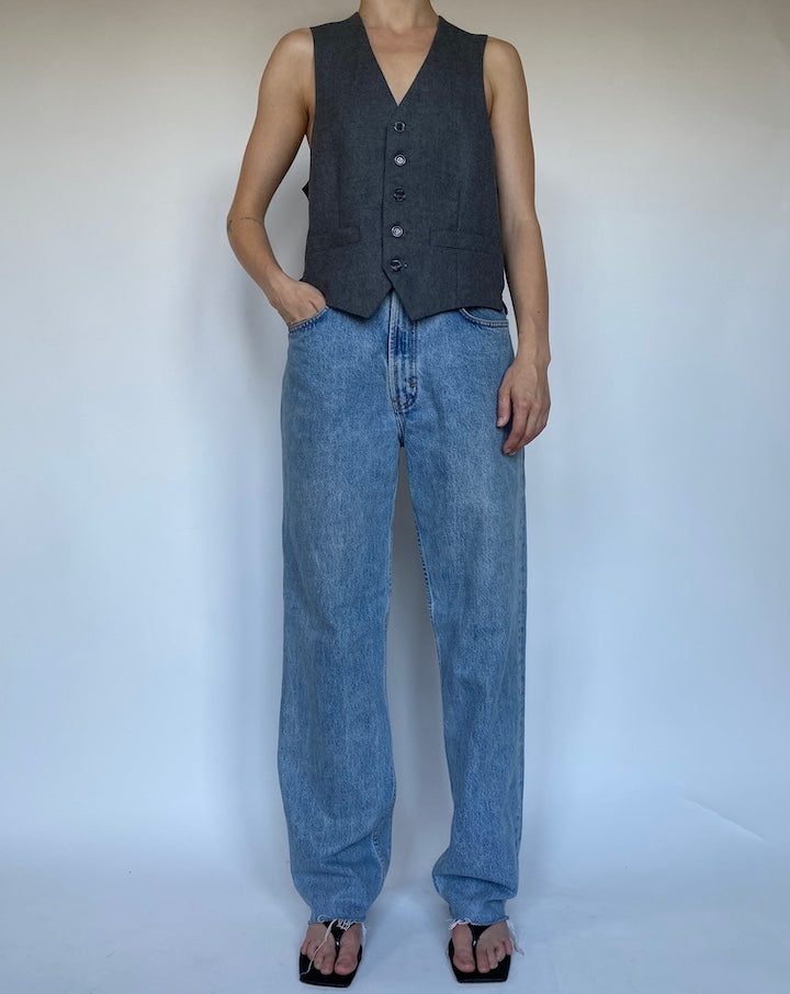 VINTAGE GREY VEST 3460