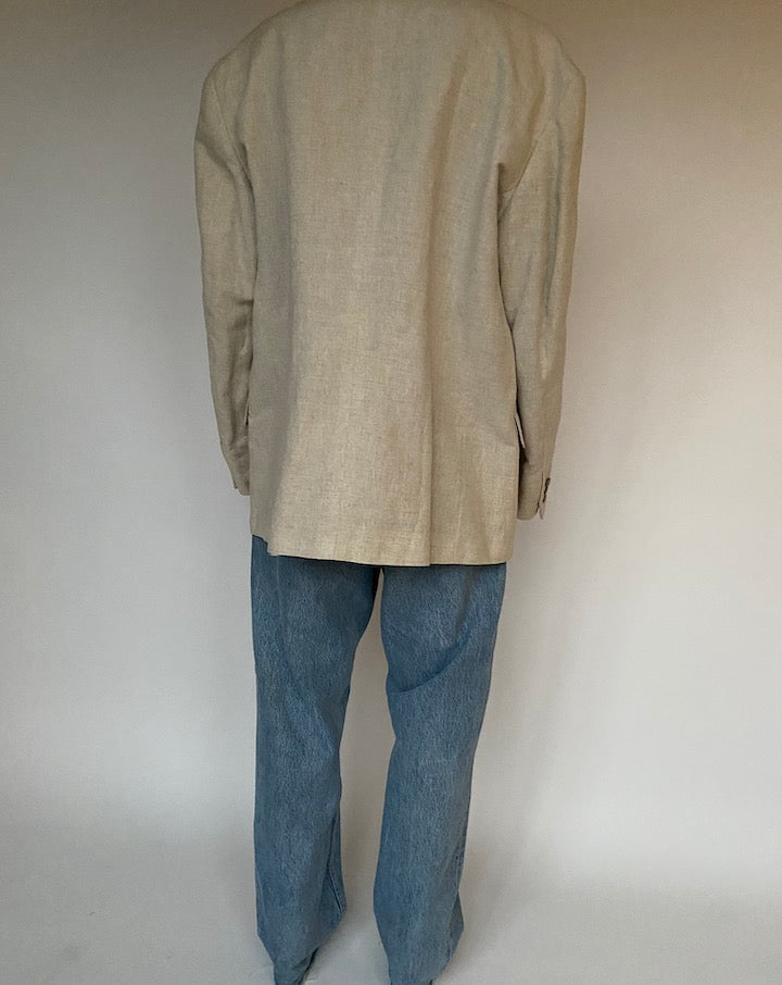 VINTAGE OAT COLORED BLAZER 1587