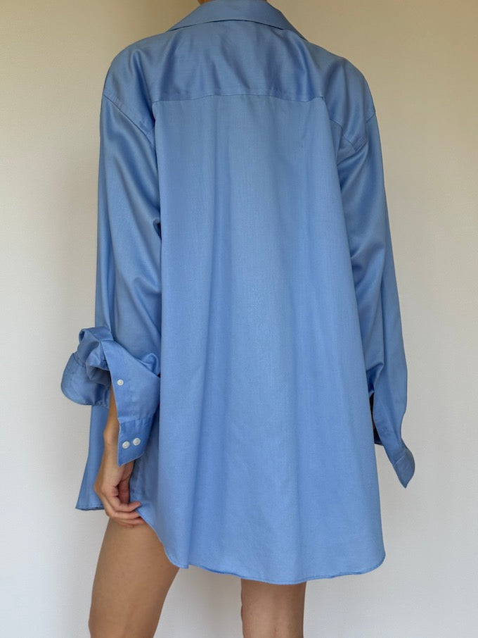 Vintage oversized shirt blue 6315