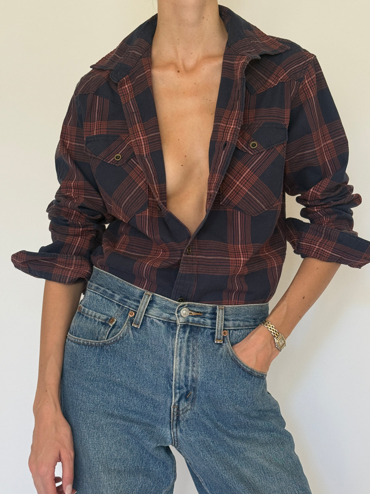 Vintage Wrangler Western-Inspired Shirt 8435