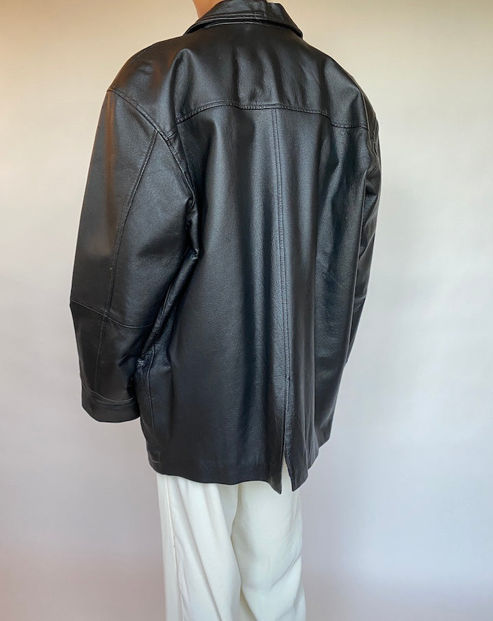 VINTAGE OVERSIZED LEATHER JACKET 381