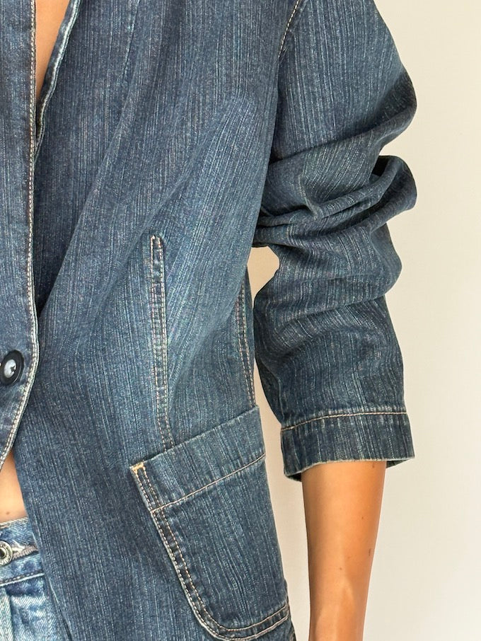 Vintage Denim Blazer dark Wash 6024