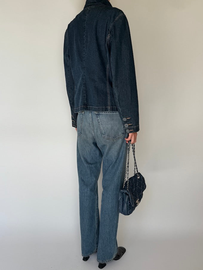 Vintage Denim Blazer dark Wash 6024