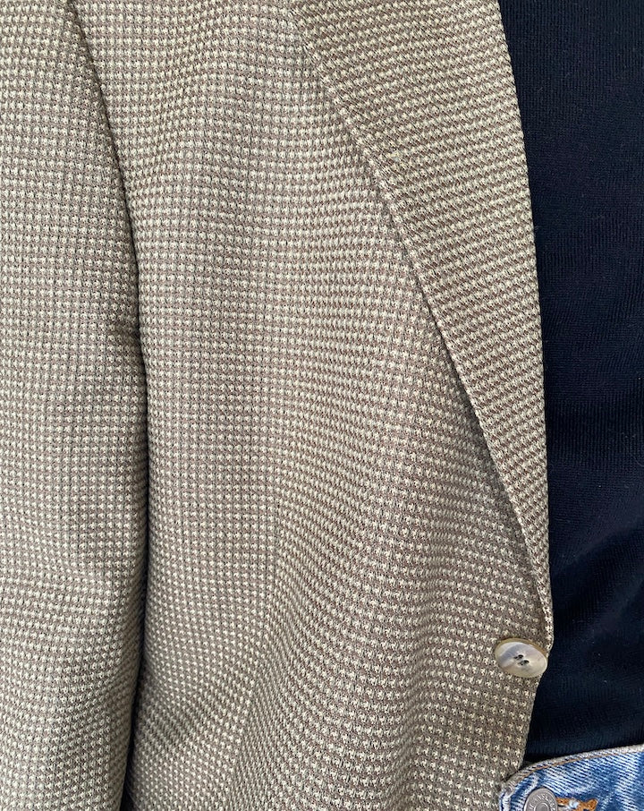 VINTAGE SINGLE-BREASTED BEIGE BLAZER 4387