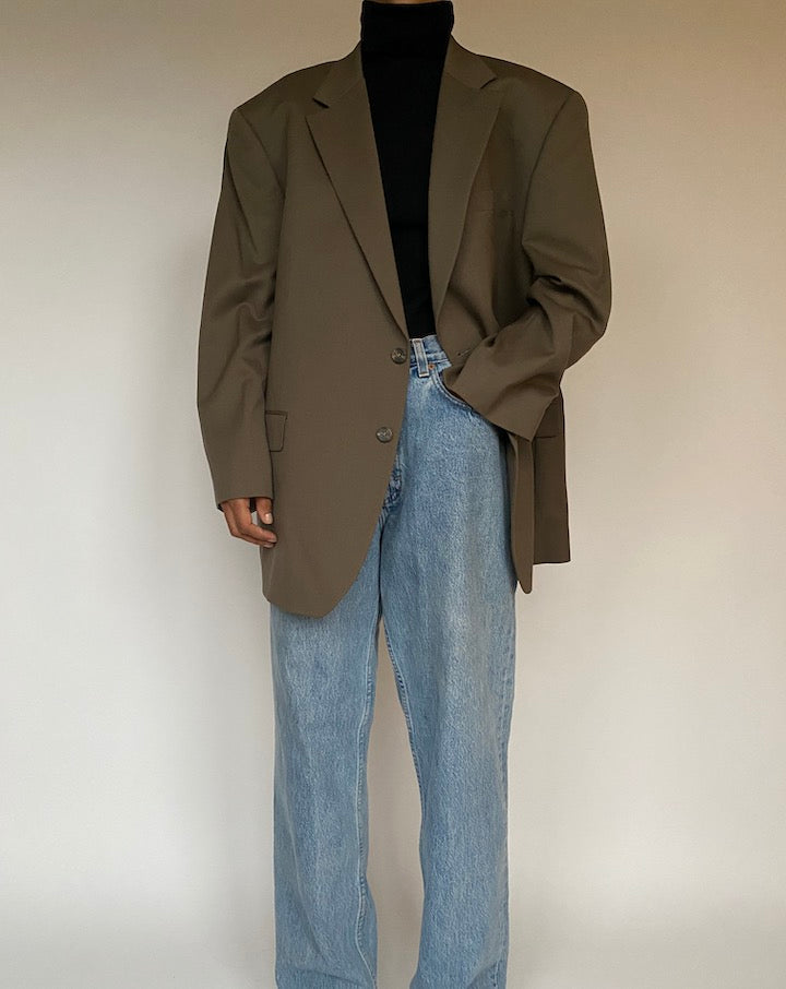 VINTAGE BROWN OSCAR DE LA RENTA BLAZER 1604 5