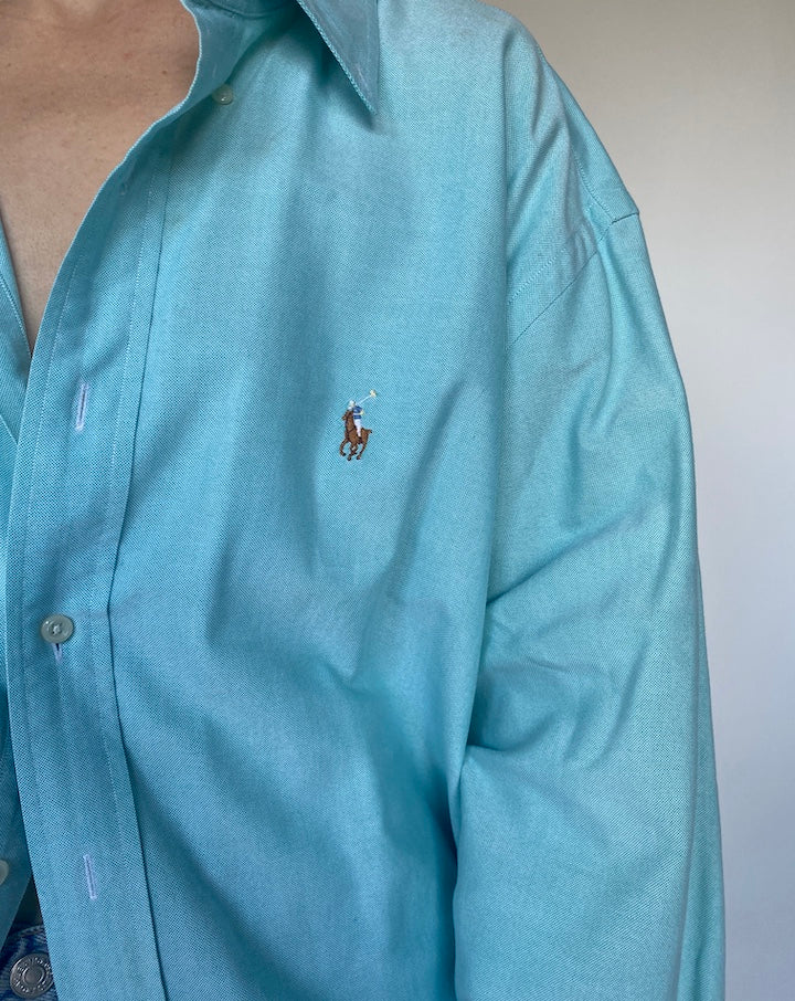 VINTAGE LONG SLEEVE OVERSIZED RALPH LAUREN SHIRT 3468