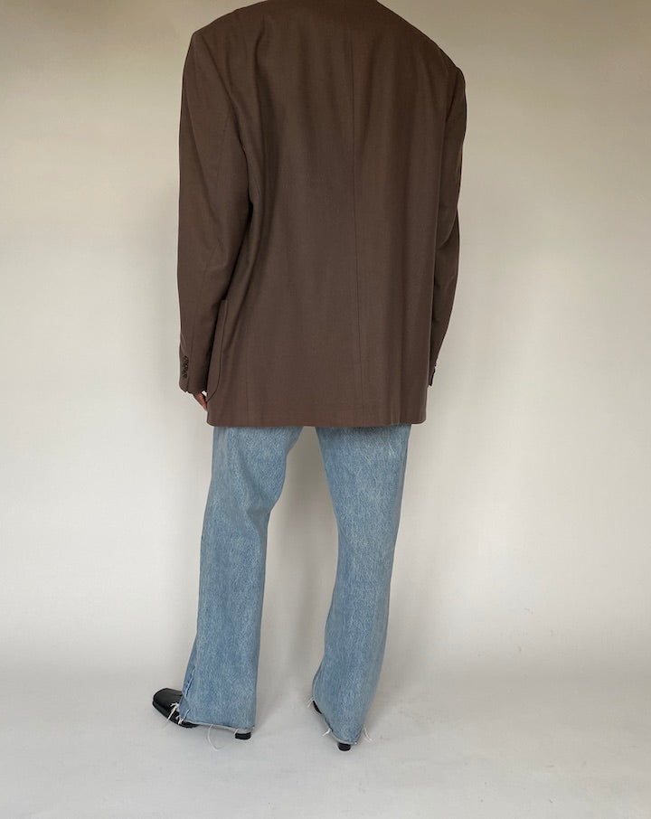 VINTAGE BROWN OSCAR DE LA RENTA BLAZER 4388