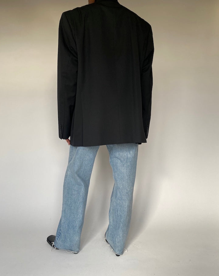 VINTAGE BLACK OVERSIZED BLAZER 4390