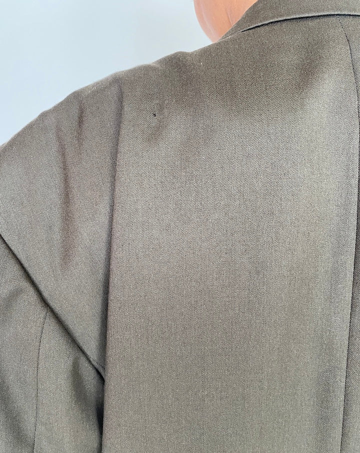 VINTAGE DARK GREEN DOUBLE BREASTED BLAZER 2964