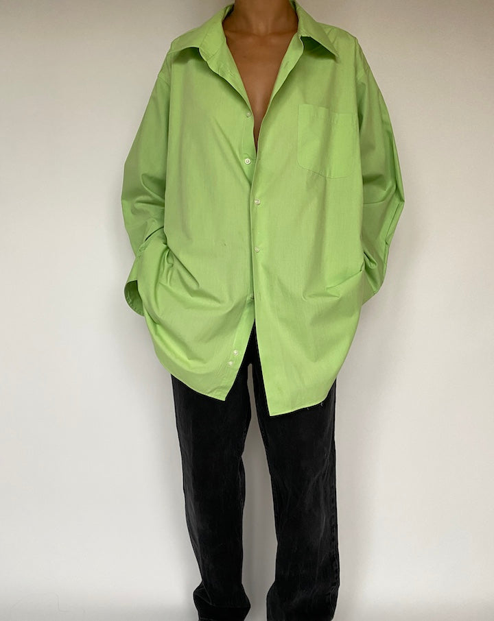 VINTAGE OVERSIZED GREEN SHIRT 1612