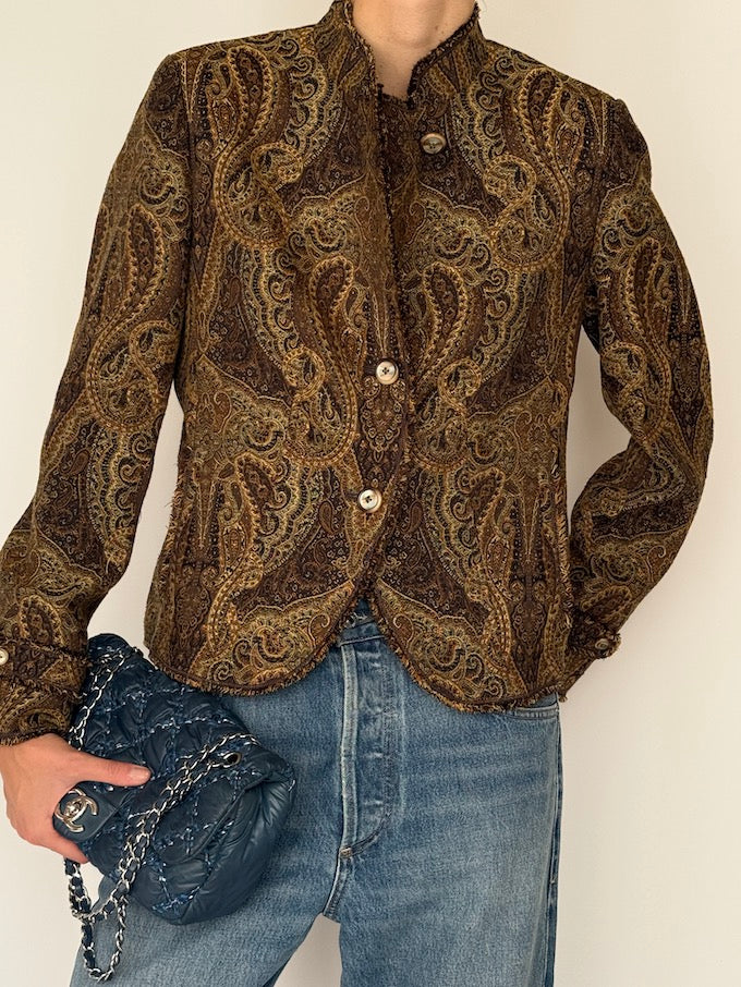 Vintage Paisley Tapestry Blazer 6638
