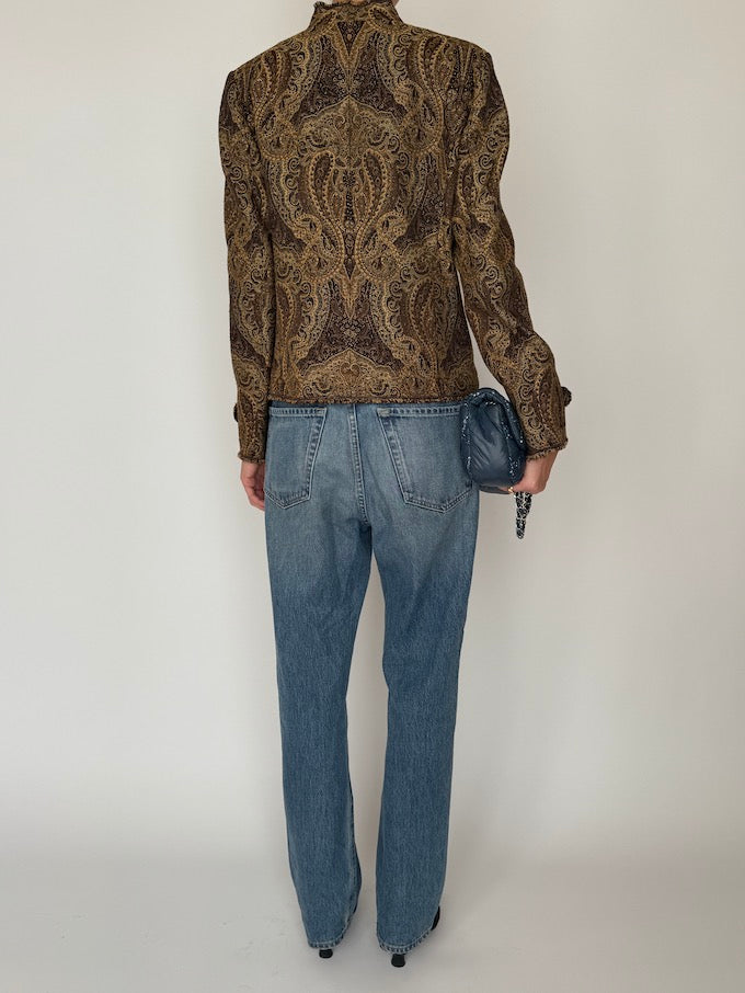 Vintage Paisley Tapestry Blazer 6638
