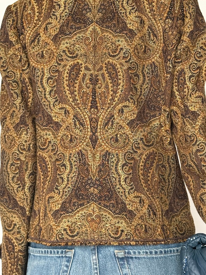 Vintage Paisley Tapestry Blazer 6638