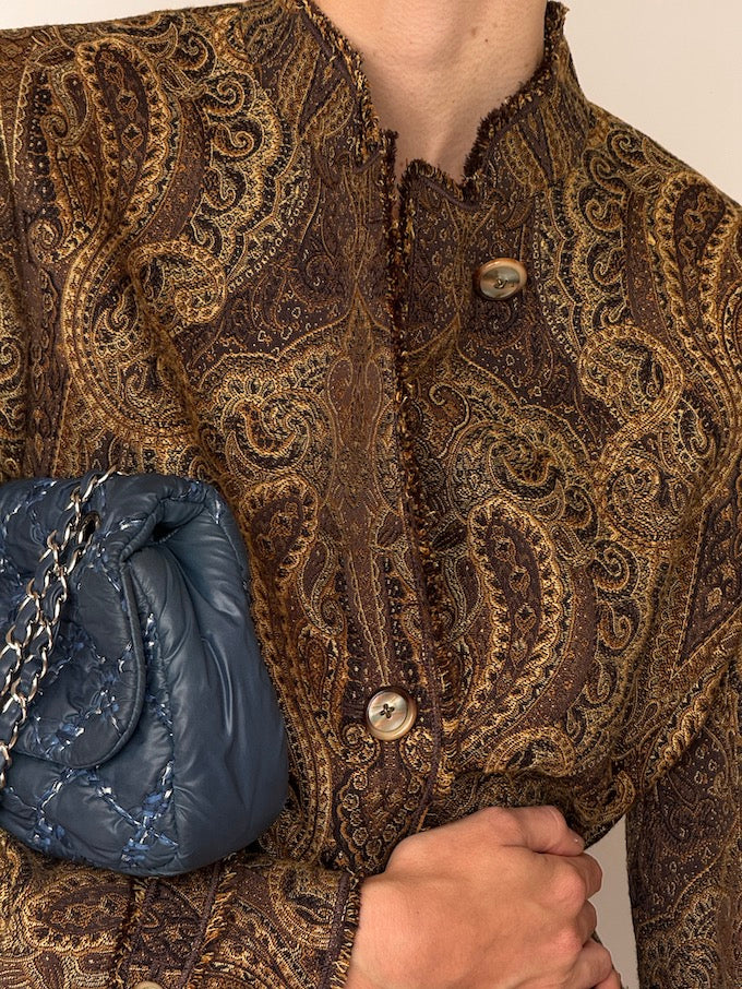Vintage Paisley Tapestry Blazer 6638