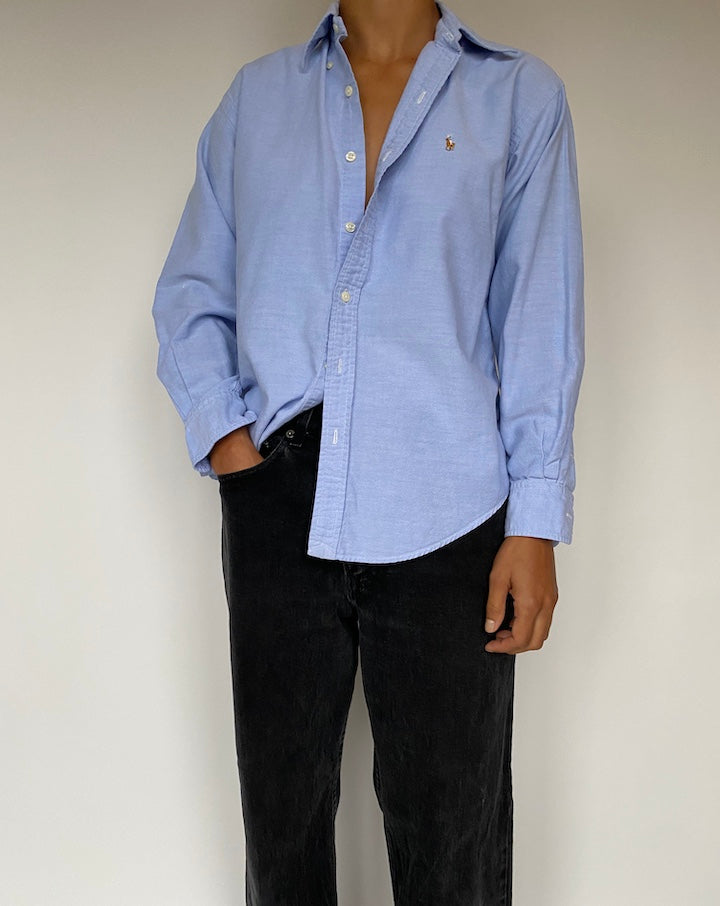 VINTAGE BLUE RALPH LAUREN SHIRT 1616